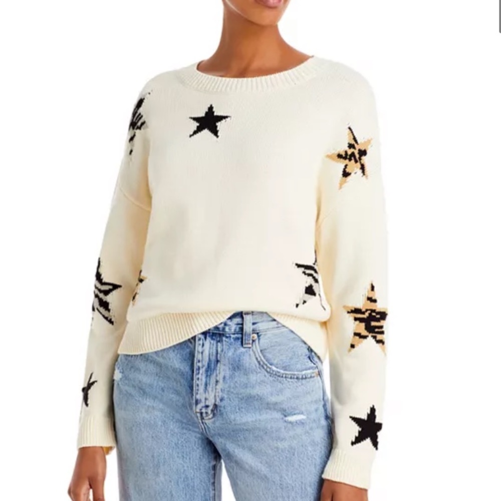 Rails Cream Star Pattern Sweater - Picture 3 of 14